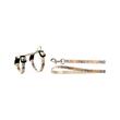 SET HAM+LESA PENTRU PISICI FLAMINGO CULOARE ALBA 116CM/1CM 