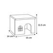 CASUTA DIN LEMN PENTRU HAMSTERI MODY S FLAMINGO 15x14x11.5CM