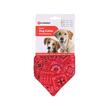 ZGARDA PENTRU CAINI FLAMINGO ROSIE CU BANDANA 25-40CM