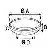 FLAMINGO CASTRON PENTRU CAINI DIN INOX DOUBLE WALL MUNA M 790ML-15.5CM