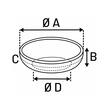 FLAMINGO CASTRON PENTRU CAINI DIN INOX DOUBLE WALL MUNA L 1.19L-17.5CM