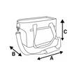 GEANTA TRANSPORT CAINI & PISICI PREMIUM KAKI 43x20x27CM