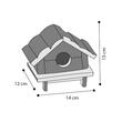 CASUTA DIN LEMN PENTRU ROZATOARE FLAMINGO HUDSON 14x12x13CM 