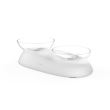 BOL DUBLU FIDA CU UNGHI AJUSTABIL WHITE 330 ML