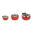BOL DIN INOX PENTRU ROZATOARE FLAMINGO AVARO RED M CU SURUB DE PRINDERE 13CMx580ML