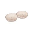 CASTRON DUBLU DIN CERAMICA PENTRU PISICI FLAMINGO MYLO ALB-CREM  2x11CMx145ML