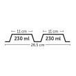 CASTRON DUBLU DIN INOX PENTRU CAINI FLAMINGO DIVAR BLACK S 2x11CMx230ML