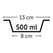 CASTRON PENTRU CAINI TOBIAS INSCRIPTIONABIL CU CRETA FLAMINGO RED M  13CMx500ML
