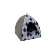 CULCUS TEXTIL PENTRU CAINI SI PISICI IGLU VEGA L CU ROMBURI 43x43x38/60003912