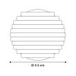 JUCARIE PENTRU PISICI FLAMINGO BALL SOUND DISPLAY (x 32 BUC) 4,3 CM