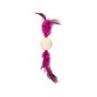JUCARIE PENTRU PISICI MINGE CU FULGI CULORI MULTIPLE 19x4 CM