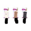 JUCARIE PENTRU PISICI FLAMINGO PERNA SUAVA CU FULG SI CATNIP CULORI MULTIPLE 5x3,5x20 CM