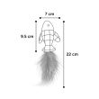 JUCARIE PENTRU PISICI FLAMINGO VINTA CATNIP PESTE CU PANA 20CM