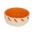 KERBL BOL CERAMIC ROZATOARE MODEL MORCOVI 500ML FI=13CM