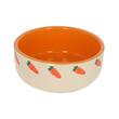 KERBL BOL CERAMIC ROZATOARE MODEL MORCOVI 750ML FI=14.5CM