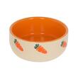 KERBL BOL CERAMIC ROZATOARE MODEL MORCOVI 100ML FI=8.5CM