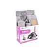 JUCARIE PENTRU PISICI FLAMINGO CU SISAL SI SUPORT+PERIE CAUCIUC TESSA GREY 35x25x43.5CM