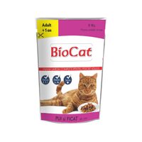HRANA UMEDA PENTRU PISICI BIOCAT PLIC PUI&FICAT IN SOS 100G
