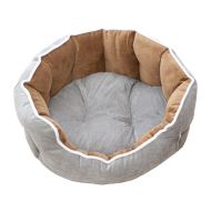 CULCUS CATIFEA PENTRU CAINI SI PISICI GRI-MARON 53 X 47 X 18 CM/ 9247-2021D
