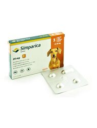[PROMO] ANTIPARAZITAR EXTERN SIMPARICA 20 MG(5-10 KG)*3 TB 1 CUTIE CU -5% DISCOUNT