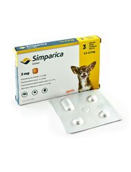 [PROMO] ANTIPARAZITAR EXTERN SIMPARICA 5 MG(1,3-2,5 KG)*3 TB 2 CUTII CU -10% DISCOUNT