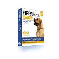 ANTIPARAZITAR EXTERN PENTRU CAINE 40-60 KG FIPROKILL DOG "XL" 402MG SPOT-ON 3PIP/CUT