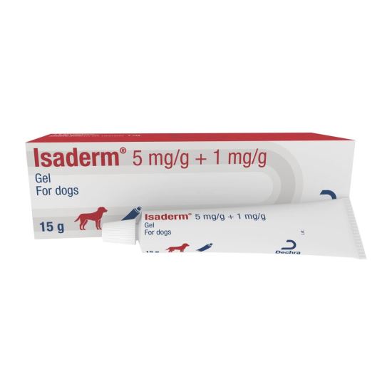 [PROMO] TRATAMENT DERMATITA CAINI ISADERM GEL 5MG/G+1MG/G 2 TUBURI CU -10% DISCOUNT