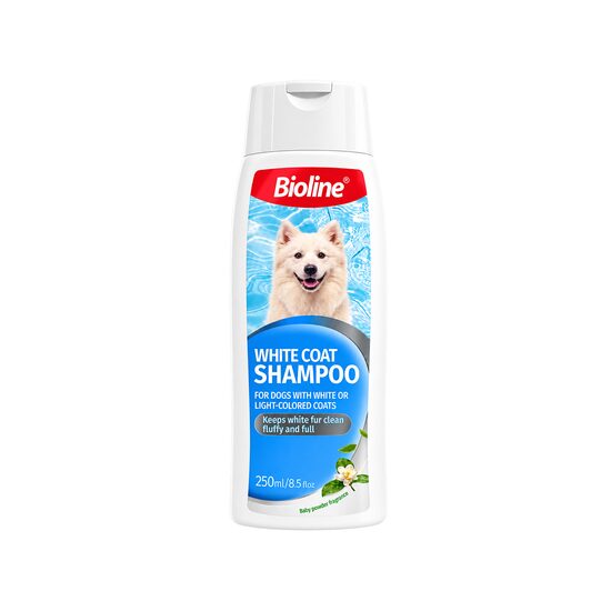 [PROMO] BIOLINE SAMPON PENTRU CAINI CU BLANA ALBA 250ML 10 + 1 GRATIS