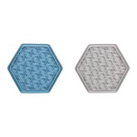 HRANITOARE PENTRU CAINI SI PISICI INTERACTIV FLAMINGO LICK PAD JELLY BLUE/GREY 24x21CM