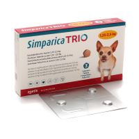 [PROMO] ANTIPARAZITAR INTERN SI EXTERN SIMPARICA TRIO 3 MG (1,3-2,5 KG)*3 TB 1 CUTIE CU -5% DISCOUNT