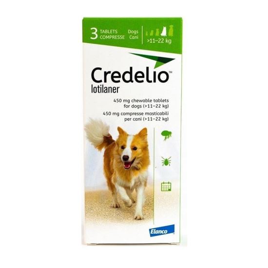CREDELIO DOG 450 MG(11-22 KG) (16ct/bax)
