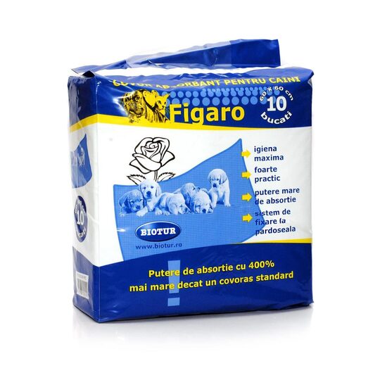 [PROMO] COVOR ABSORBANT PENTRU CAINI FIGARO 60X60CM (10 BUC/PCH) 5 BAXURI + 1 FIGARO PH INDICATOR COVOR ABSORBANT PENTRU CAINI 60x45CM (10BUC/PCH) GRATIS
