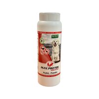 [PROMO] MAX PROTEK PULBERE ANTIPARAZITARA CAINE CU DIMETICONA 100G 11+1 GRATIS