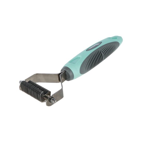 TESALA DESCALCIRE PAR PENTRU CAINI KERBL TURQUOISE/GREY 18x7CM/20 LAME 