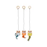 JUCARIE PENTRU PISICI FLAMINGO BUFNITA CU FULGI CULORI MULTIPLE 17x3 CM