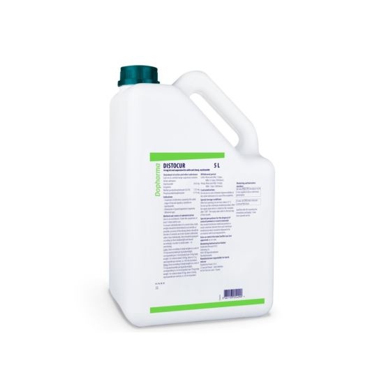 DISTOCUR (OXICLOZANID) SUSPENSIE ORALA PENTRU BOVINE SI OVINE 34 MG/ML*5 L