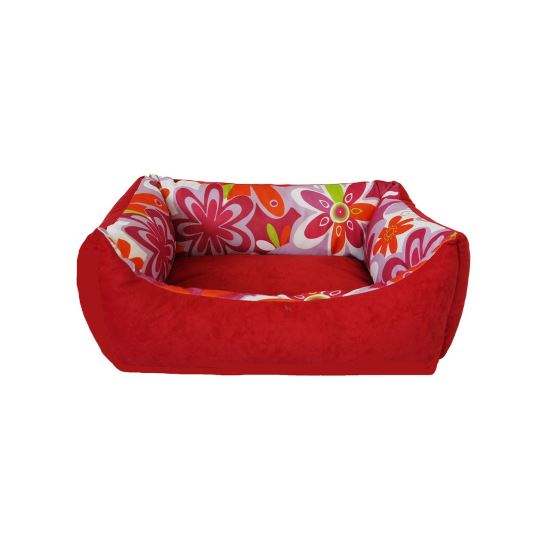 CULCUS TEXTIL PENTRU CAINI SI PISICI LIBRA L RED 45x80x21 CM