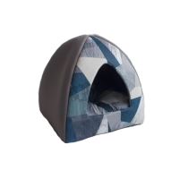 CULCUS TEXTIL PENTRU CAINI SI PISICI IGLU VEGA S GEO BLUE 36x36x36 CM