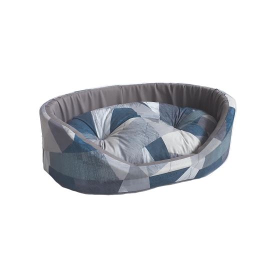 CULCUS TEXTIL PENTRU CAINI SI PISICI TAURUS 4 GEO BLUE 60x73x20 CM
