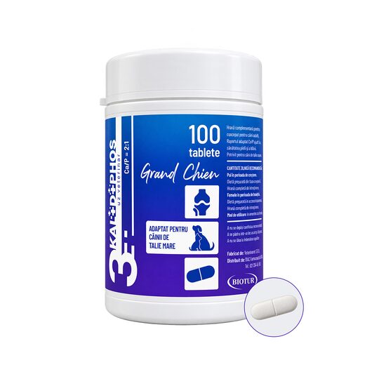 [PROMO] VETAPRO GRAND CHIEN COMPLEX 3KAL+D+PHOS CAINI TALIE MARE 100TB/CUT -10% DISCOUNT DE LANSARE