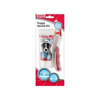 KIT DENTAR PASTA+PERIUTA PENTRU CATELUSI BEAPHAR 50G