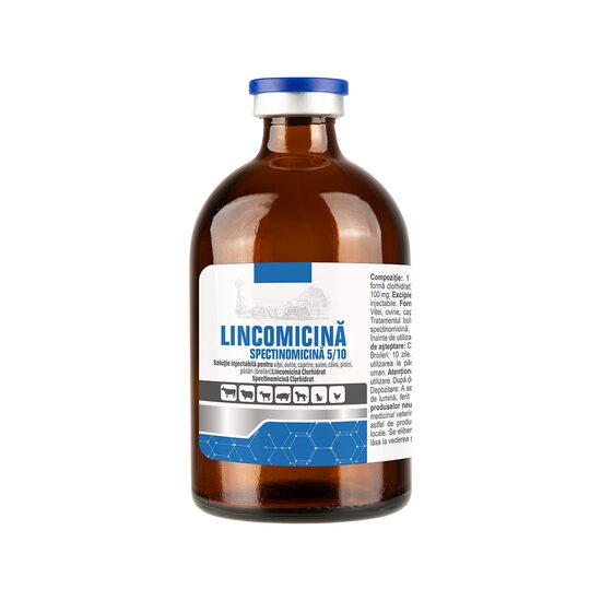 SOLUTIE INJECTABILA MULTISPECIE LINCOMICINA SPECTINOMICINA 5/10  100ML