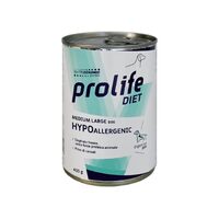 DIETA VETERINARA UMEDA PROLIFE HYPOALLERGENIC PENTRU CAINI DE TALIE MEDIE/MARE CONSERVA 400G