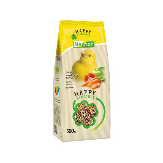 HRANA USCATA PENTRU CANARI NESTOR HAPPY BY NATURE 500G 