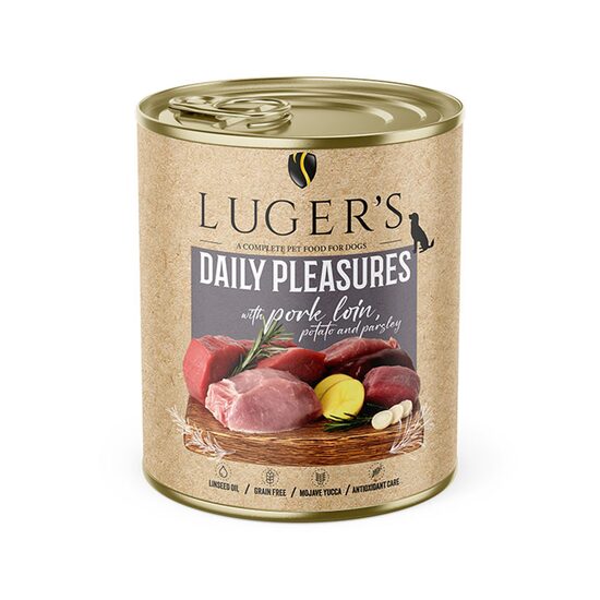 LUGER'S HRANA UMEDA CONSERVA CAINI CU PORC & CARTOF 800G