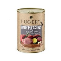 LUGER'S HRANA UMEDA CONSERVA CAINI CU MUCHI DE PORC & CARTOF 400G