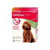 [PROMO] PIPETA ANTIPARAZITARA PENTRU CAINI FIPROTEC BEAPHAR L 20-40KG (3PIPx2.68ML/CUT) 5 CUTII + 1 GRATIS