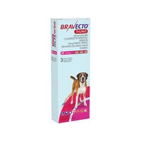 BRAVECTO TRIUNO ANTIPARAZITAR INTERN SI EXTERN CAINE 600MG (40-60KG)