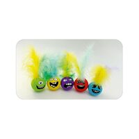 JUCARIE PENTRU PISICI MINGE SPONGE CU FULG 5CM
