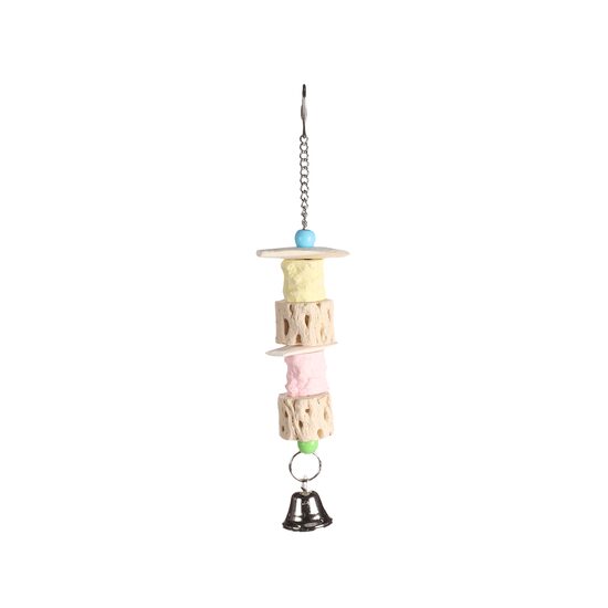 JUCARIE CALCIU PENTRU NIMFE PUK MIX CU CLOPOTEL 8x4x31(H) CM